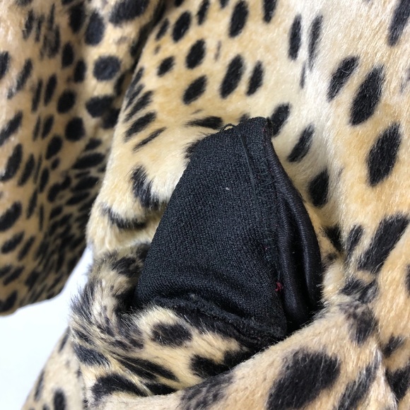 SOLD VTG Faux Fur Cheetah Print Long Coat - Picture 12 of 16